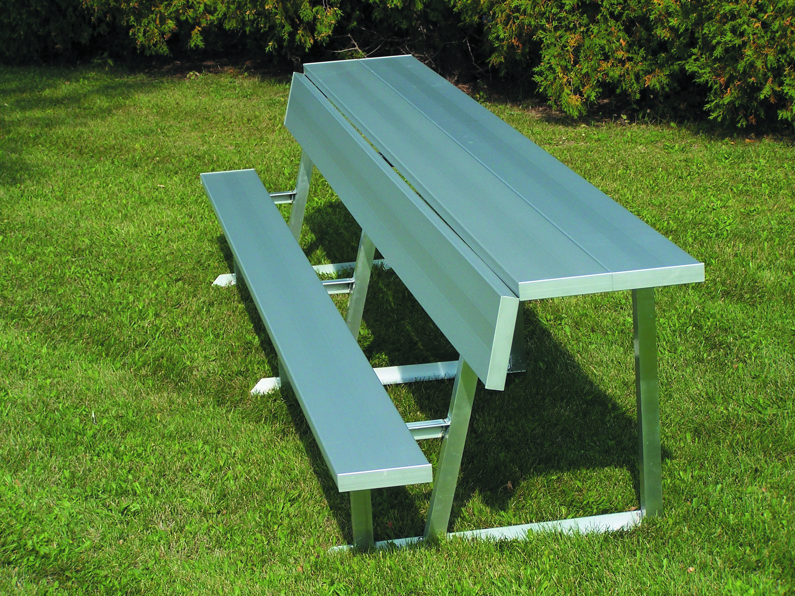 Deluxe BenchElevated Bleachers SeriesGTG Bleacher SeriesLuxury Bleacher SeriesUniversal Bleacher SeriesGT Picnic TablesAluminum Bench/Team Bench With BackGalvanized Bench/Team Bench With BackGalvanized Bench/Team Bench Without BackAluminum Bench/Team Bench Without Back